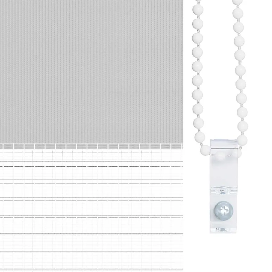 Store zèbre gris clair largeur du tissu 100,9 cm polyester - 9