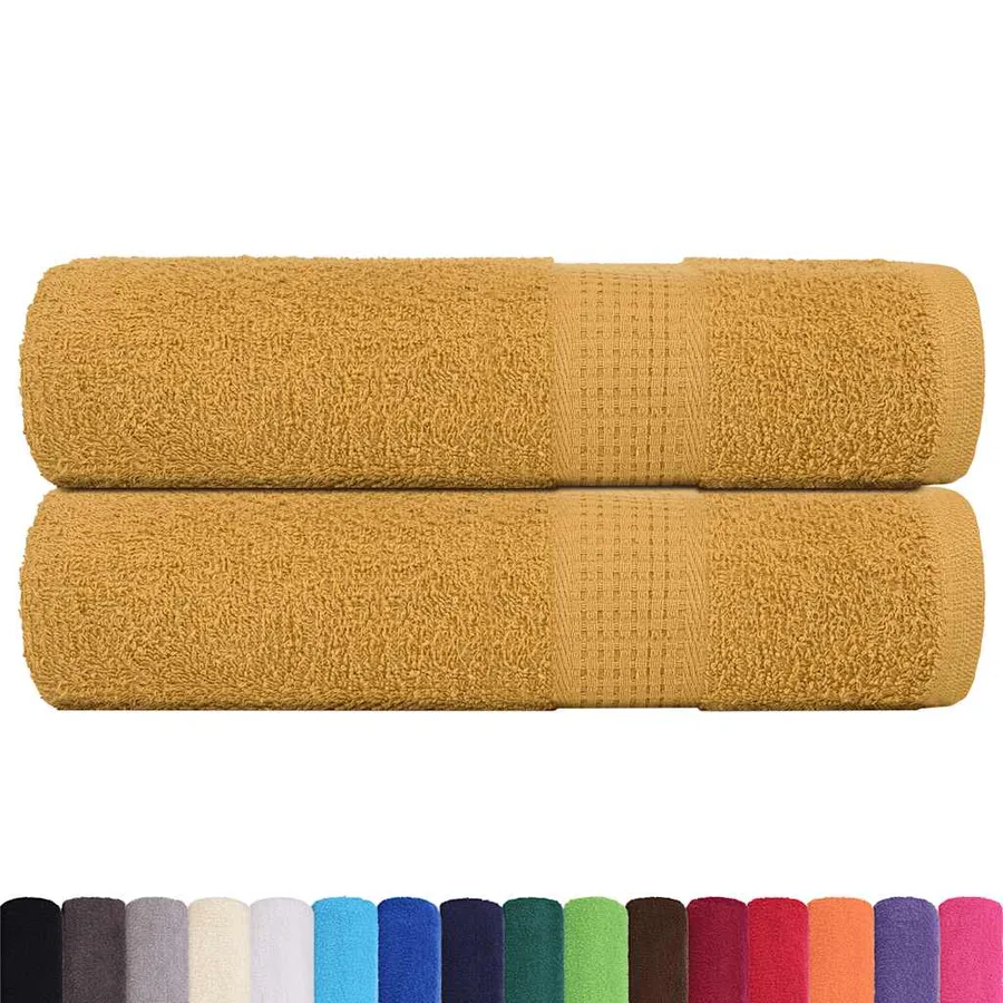 Serviettes de bain FROGN 2 pcs doré 100x150 cm 360 g/m² - 2