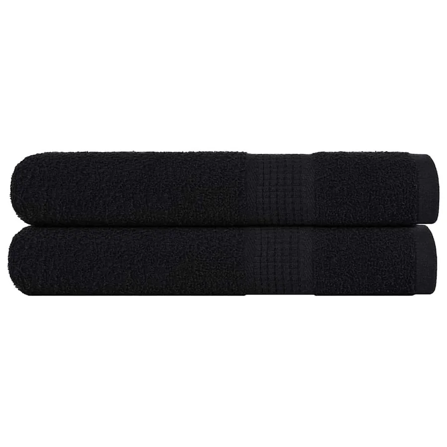 Serviettes FROGN 2 pcs noir 100x200 cm 360 g/m²