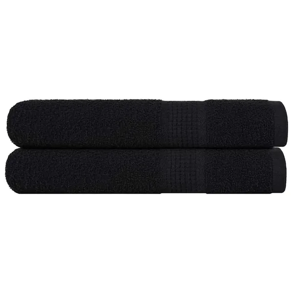 Serviettes FROGN 2 pcs noir 100x200 cm 360 g/m²