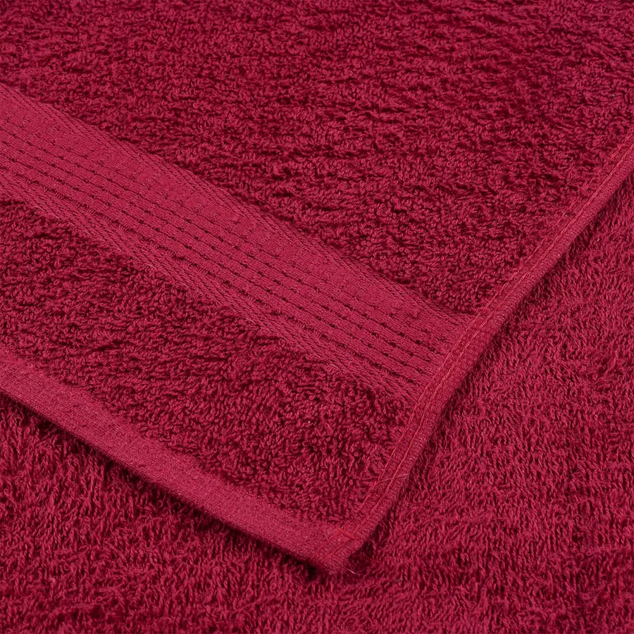 Serviettes de bain FROGN 2 pcs bordeaux 100x150cm 360 g/m² - 6