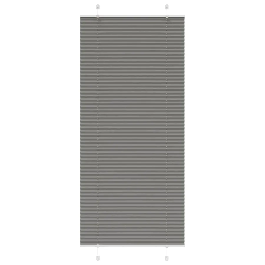 Store plissé anthracite 85x200 cm largeur du tissu 84,4 cm