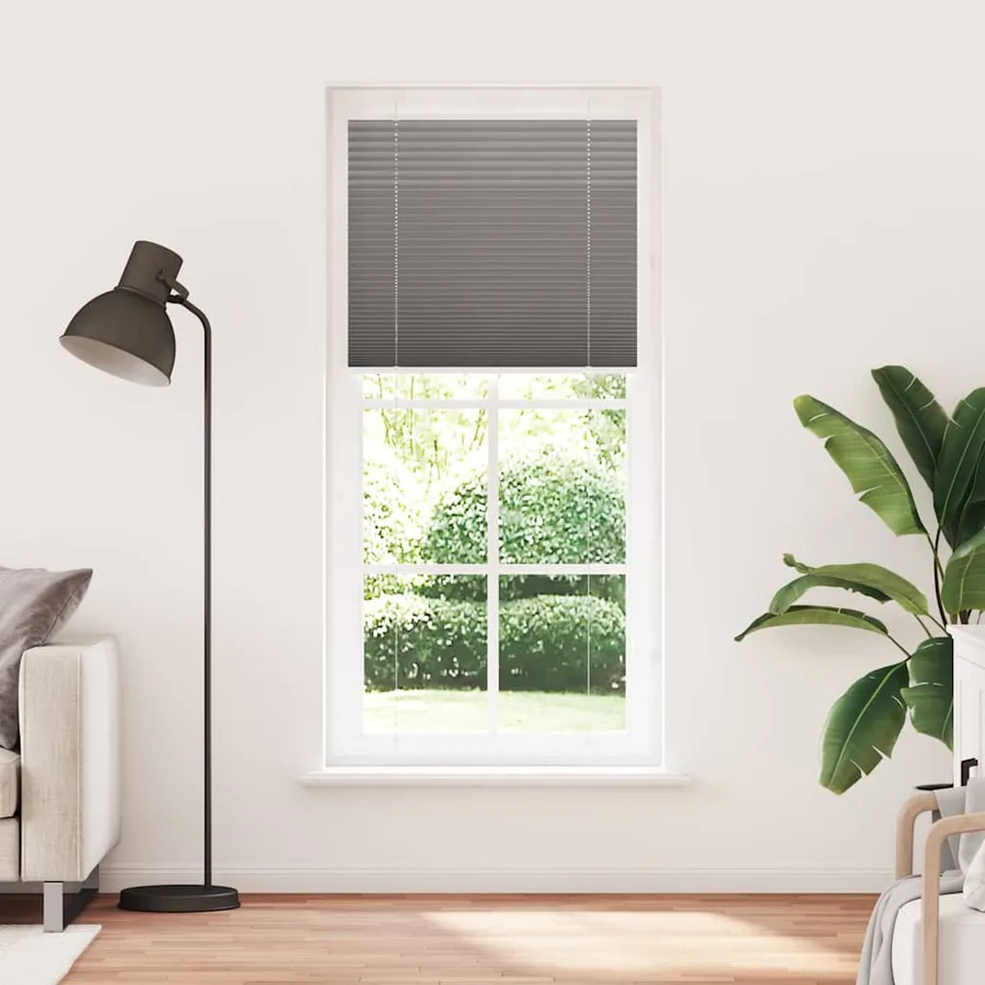Store plissé anthracite 85x200 cm largeur du tissu 84,4 cm - 2