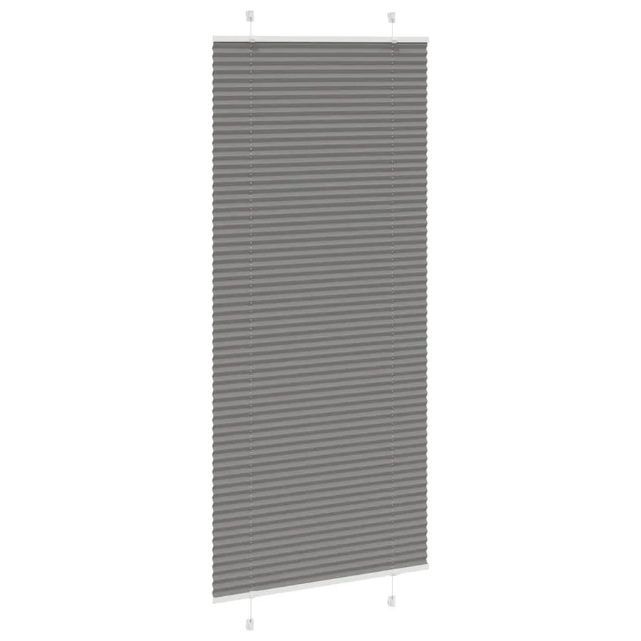Store plissé anthracite 85x200 cm largeur du tissu 84,4 cm - 3
