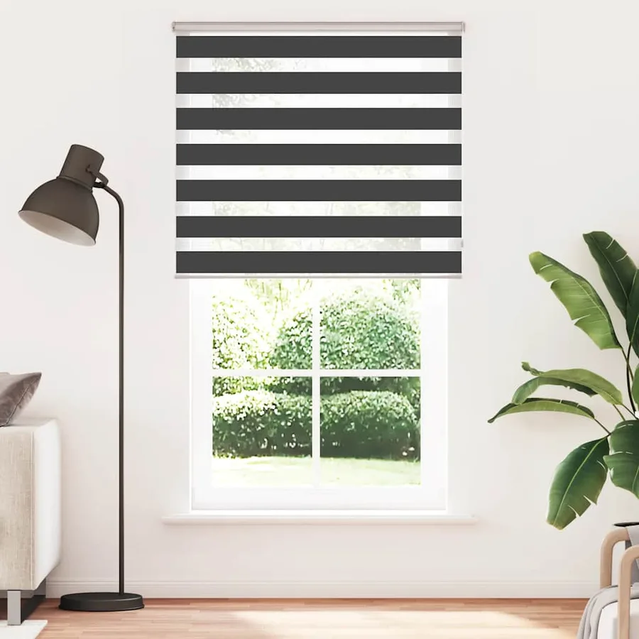 Store zèbre noir 120x200 cm largeur du tissu 115,9 cm polyester - 2