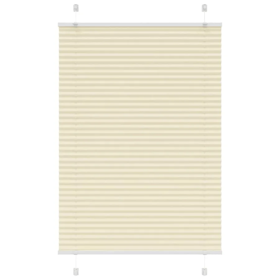 Store plissé crème 90x100 cm largeur du tissu 89,4 cm polyester