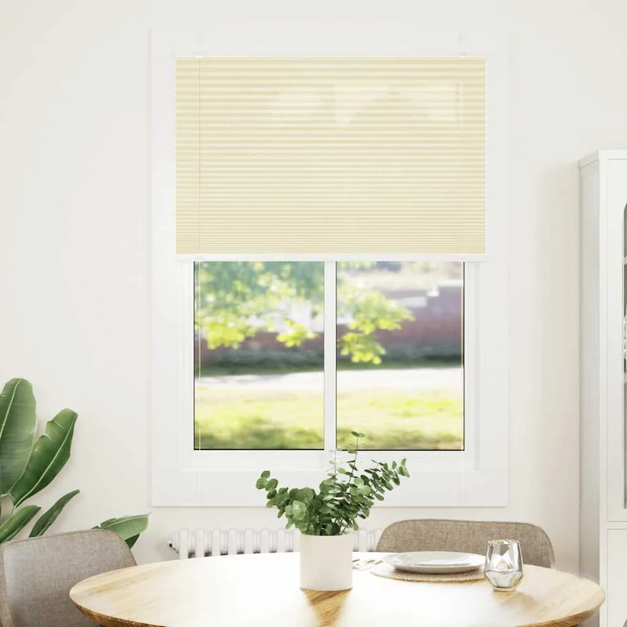 Store plissé crème 90x100 cm largeur du tissu 89,4 cm polyester - 2