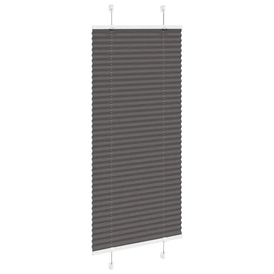 Store plissé noir 65x100 cm largeur du tissu 64,4 cm polyester - 3