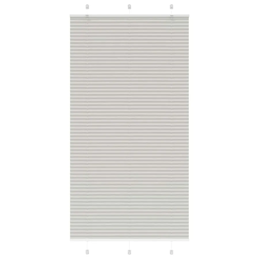 Store plissé gris clair 110x200cm largeur du tissu 109,4cm