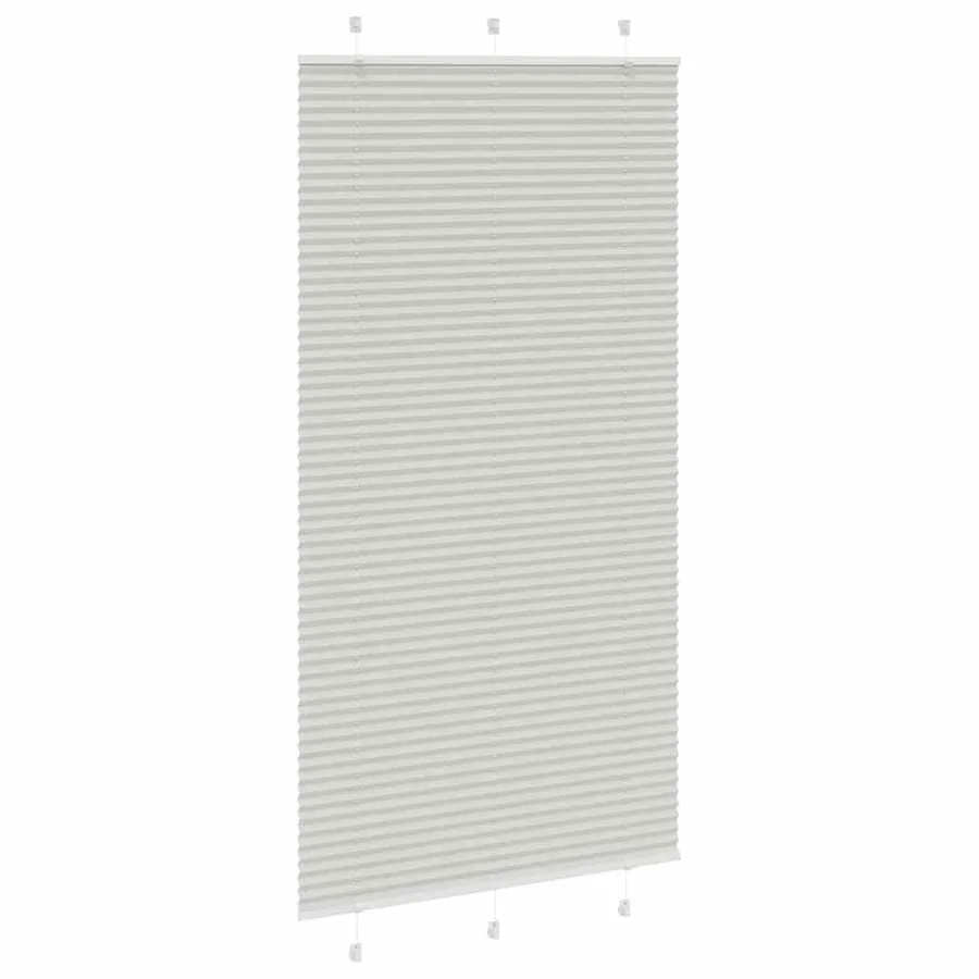 Store plissé gris clair 110x200cm largeur du tissu 109,4cm - 3