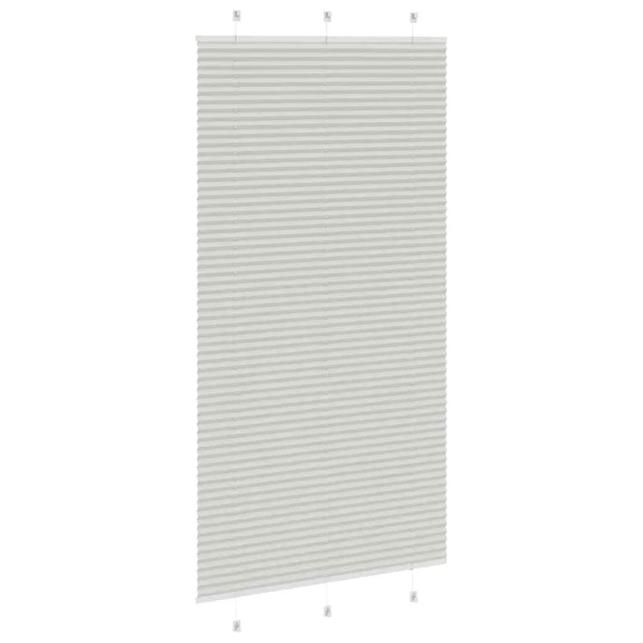 Store plissé gris clair 110x200cm largeur du tissu 109,4cm - 4