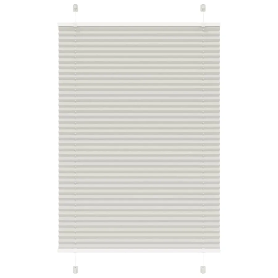 Store plissé gris clair 100x100 cm largeur du tissu 99,4cm