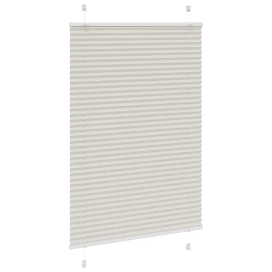 Store plissé gris clair 100x100 cm largeur du tissu 99,4cm - 3