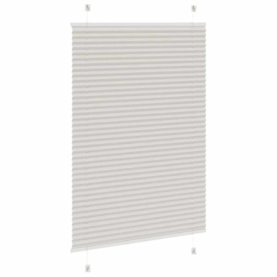 Store plissé gris clair 100x100 cm largeur du tissu 99,4cm - 4