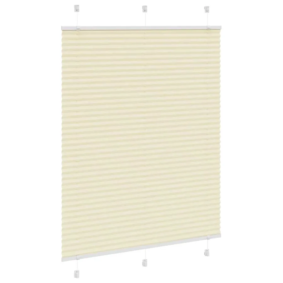 Store plissé crème 105x100cm largeur du tissu 104,4cm polyester - 3