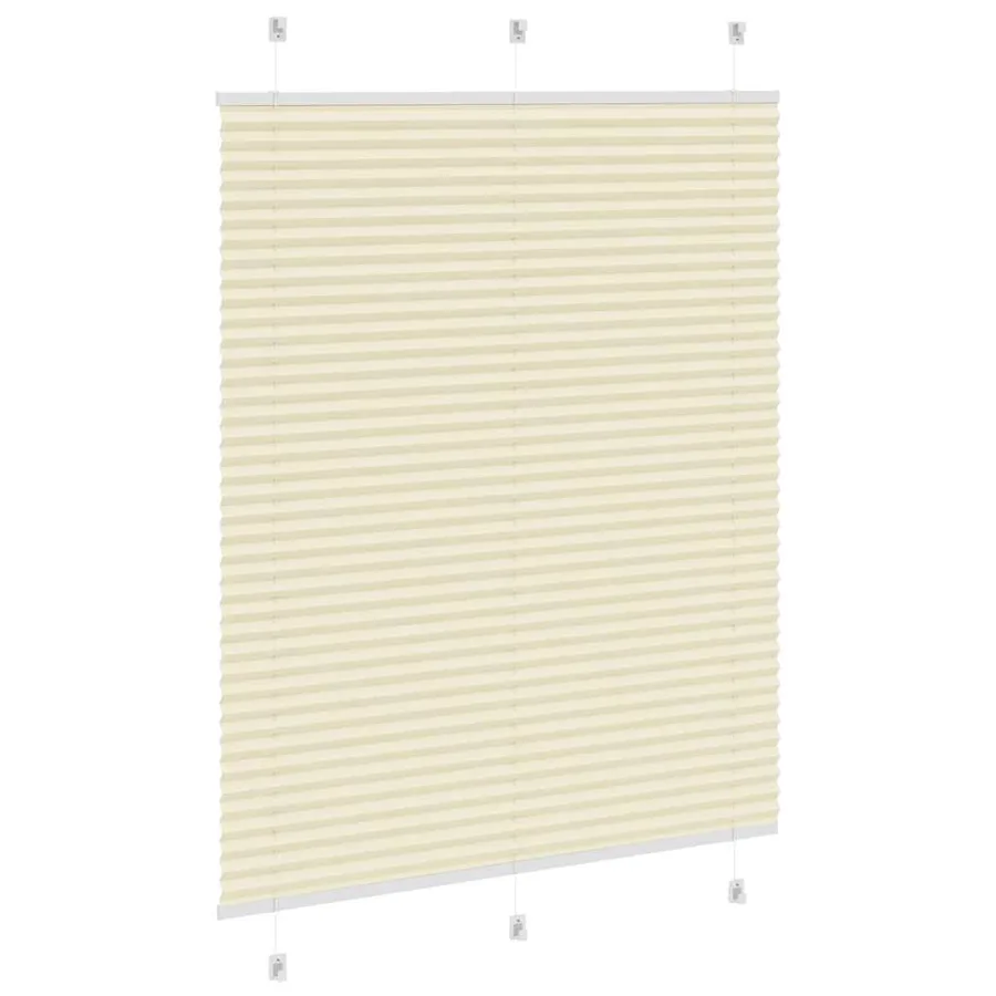 Store plissé crème 105x100cm largeur du tissu 104,4cm polyester - 4