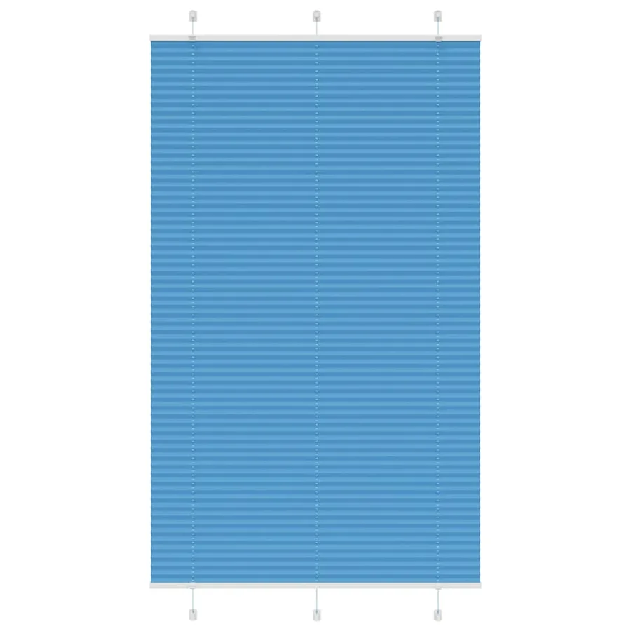 Store plissé bleu 115x200 cm largeur du tissu 114,4cm polyester