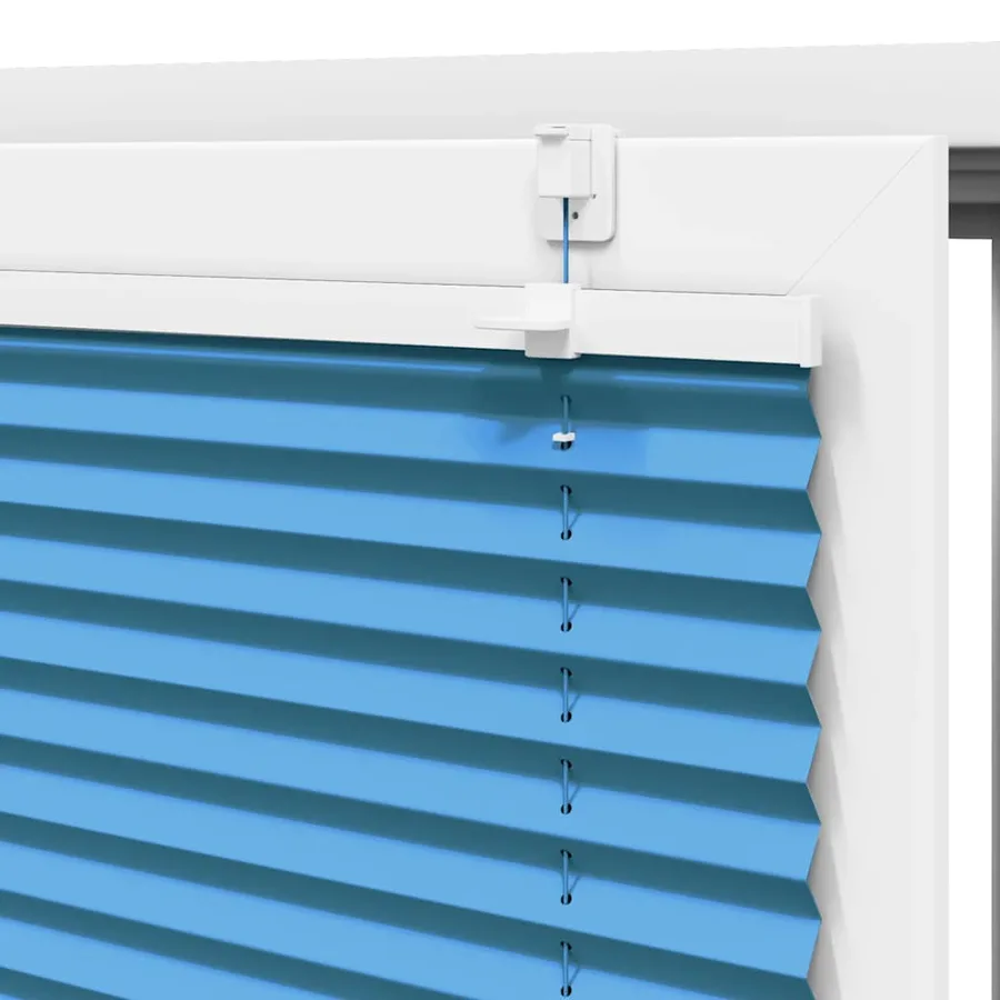Store plissé bleu 115x200 cm largeur du tissu 114,4cm polyester - 9