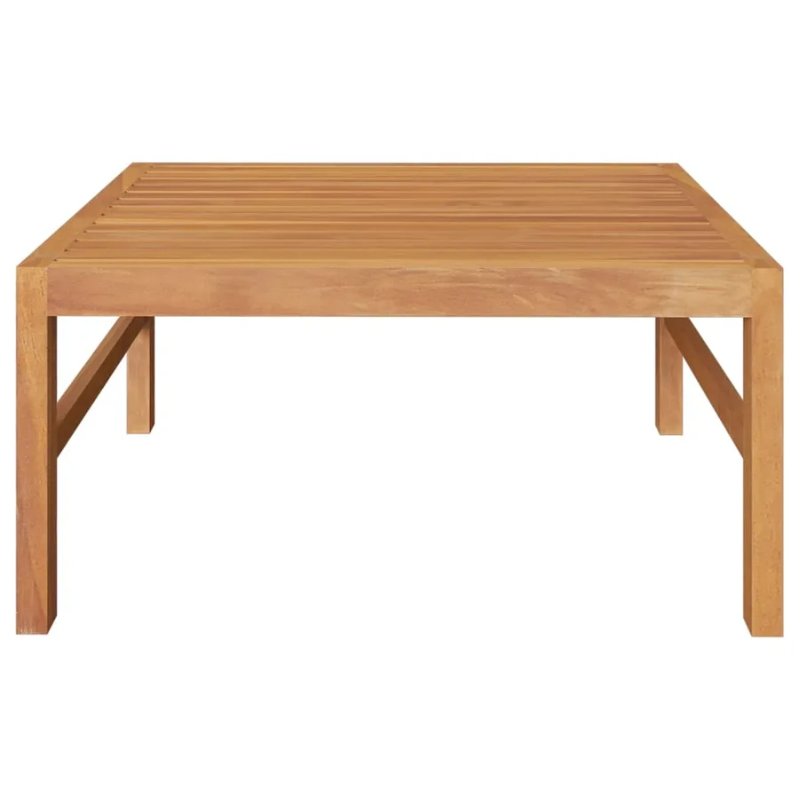 Salon de jardin 3 pcs avec coussins crème Bois de teck - 7