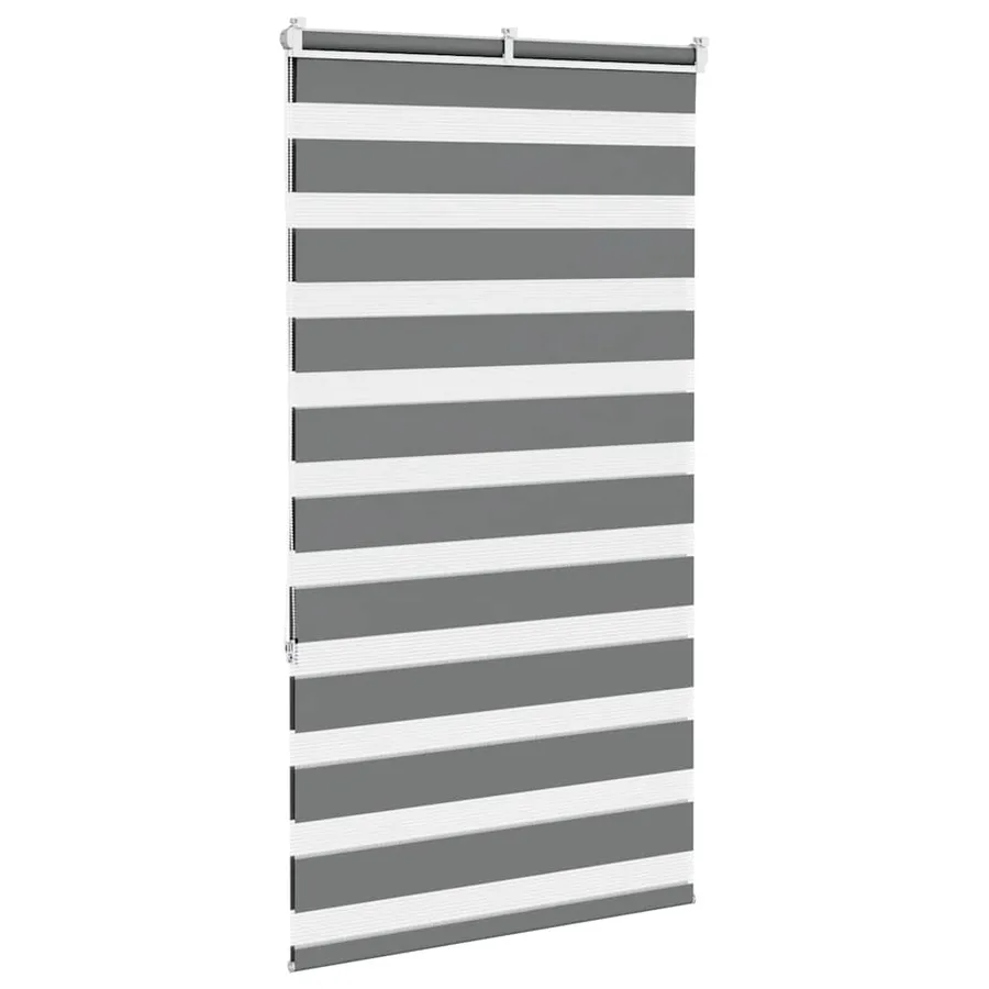 Store zèbre gris foncé largeur du tissu 80,9 cm polyester - 4