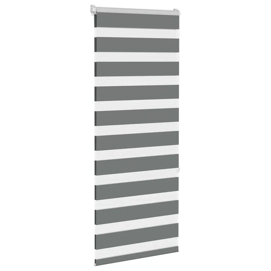 Store zèbre gris foncé largeur du tissu 55,9 cm polyester - 3