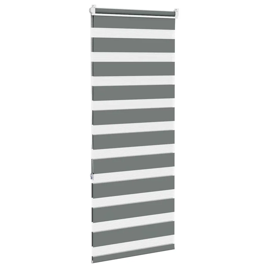 Store zèbre gris foncé largeur du tissu 55,9 cm polyester - 4