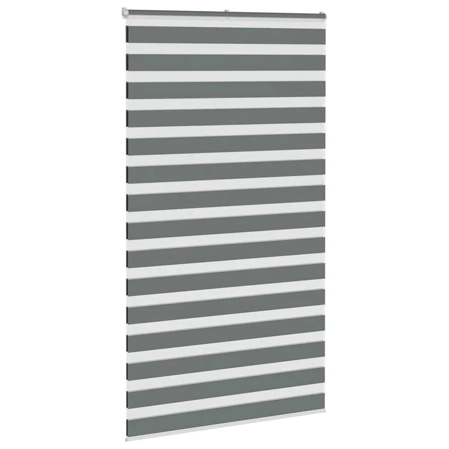 Store zèbre gris foncé largeur du tissu 115,9 cm polyester - 3