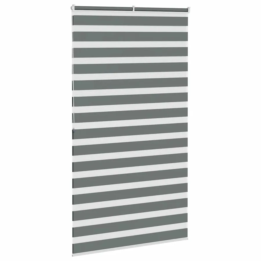 Store zèbre gris foncé largeur du tissu 115,9 cm polyester - 4