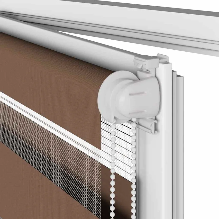 Store zèbre marron 75x100 cm largeur du tissu 70,9 cm polyester - 10