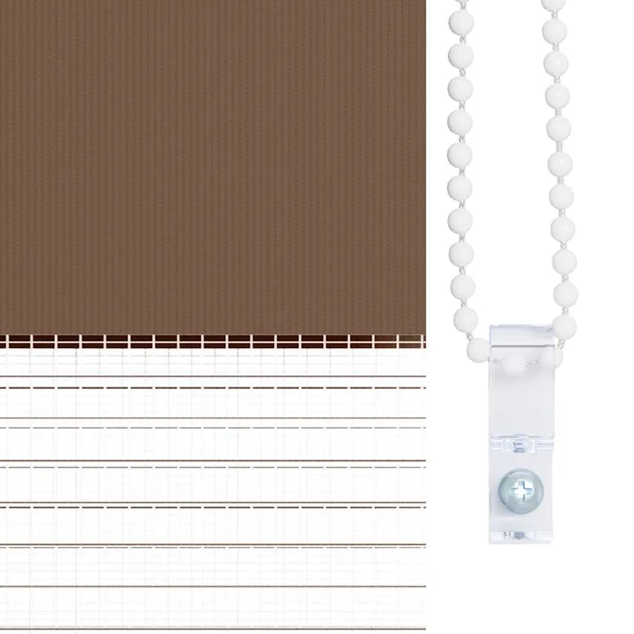 Store zèbre marron 75x100 cm largeur du tissu 70,9 cm polyester - 9