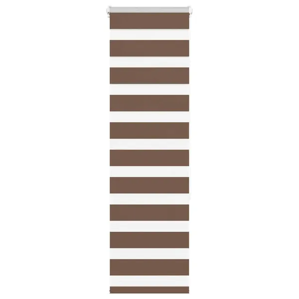 Store zèbre marron 50x150 cm largeur du tissu 45,9 cm polyester