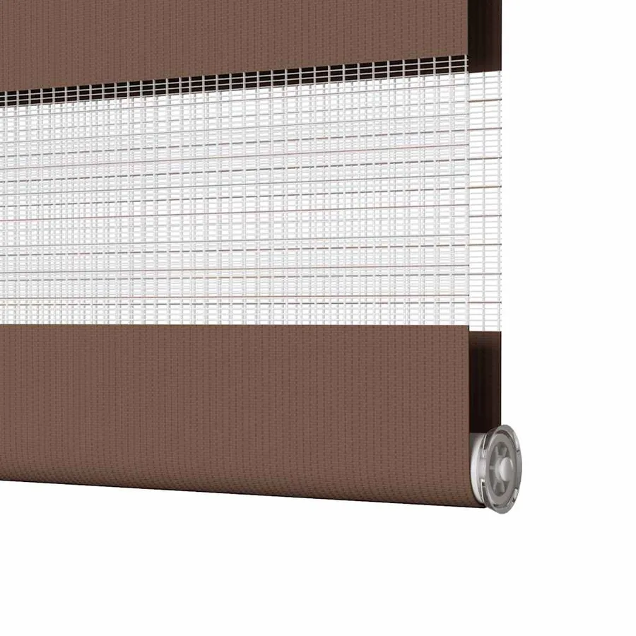 Store zèbre marron 85x200 cm largeur du tissu 80,9 cm polyester - 12