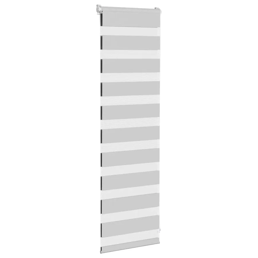 Store zèbre gris clair largeur du tissu 35,9 cm polyester - 3