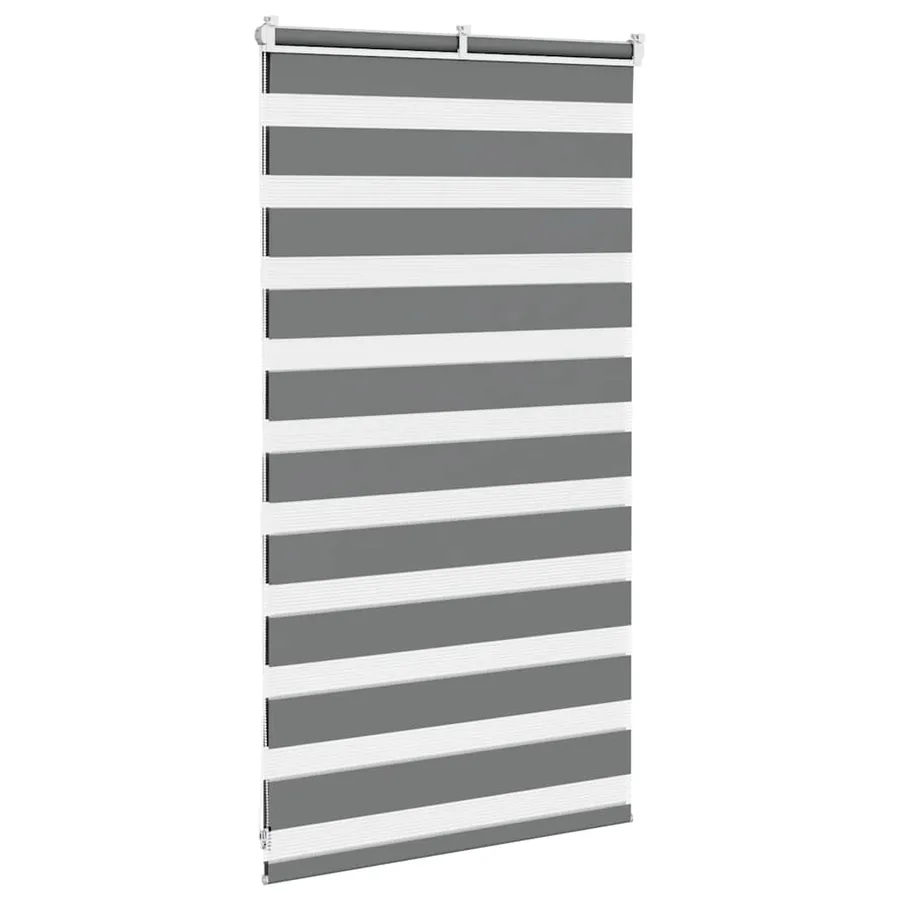 Store zèbre gris foncé largeur du tissu 80,9 cm polyester - 4