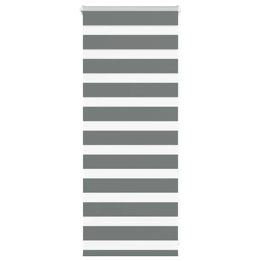 Store zèbre gris foncé largeur du tissu 60,9 cm polyester