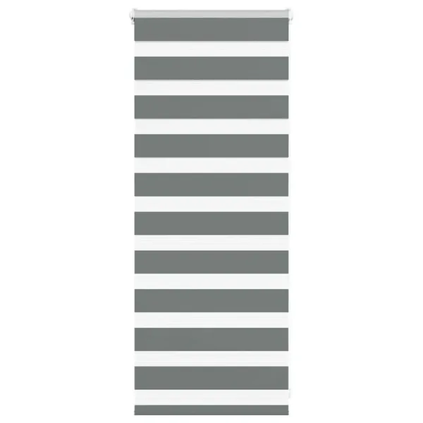 Store zèbre gris foncé largeur du tissu 60,9 cm polyester