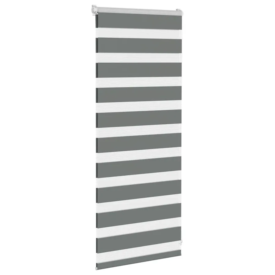 Store zèbre gris foncé largeur du tissu 60,9 cm polyester - 3
