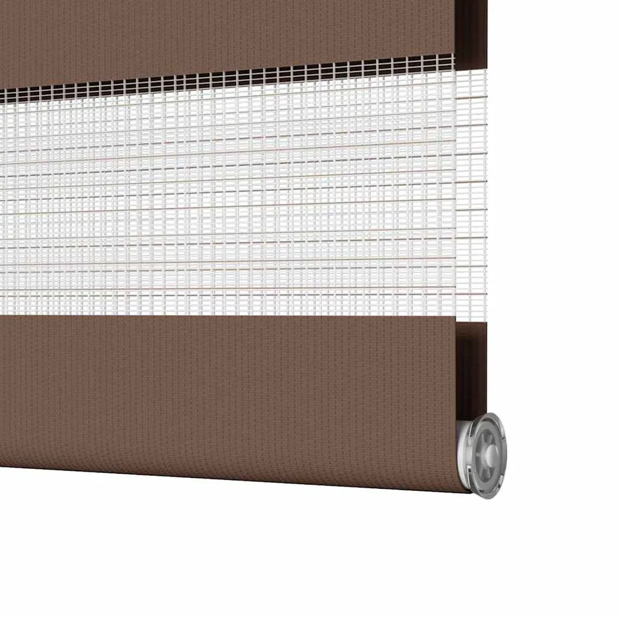 Store zèbre marron 145x150cm largeur du tissu 140,9cm polyester - 12