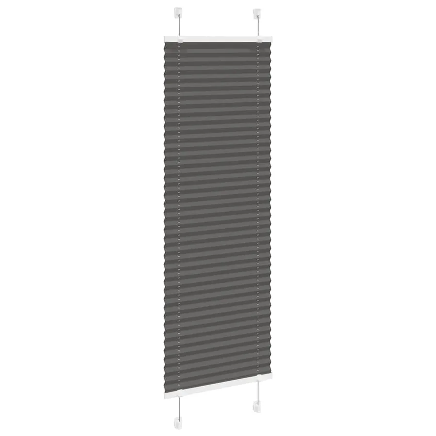 Store plissé noir 50x150 cm largeur du tissu 49,4 cm polyester - 3