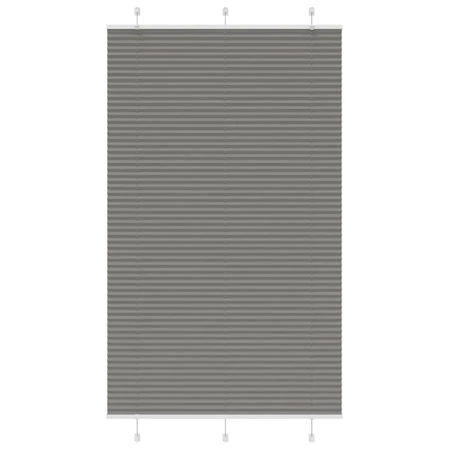 Store plissé anthracite 115x200 cm largeur du tissu 114,4 cm