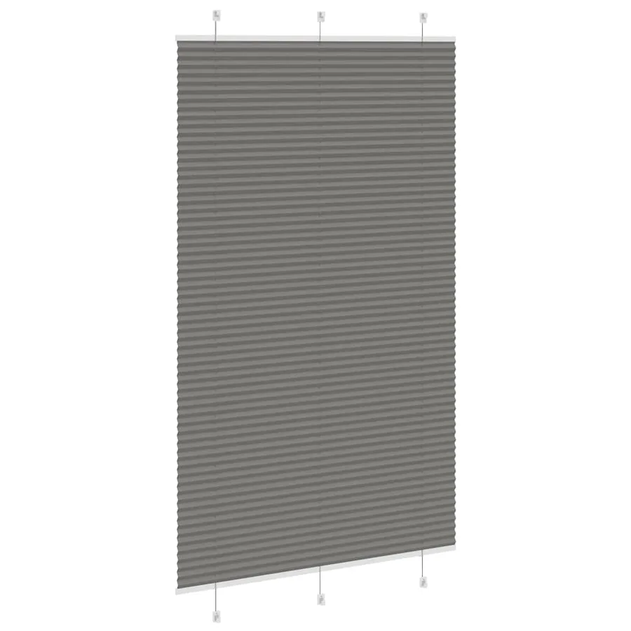 Store plissé anthracite 115x200 cm largeur du tissu 114,4 cm - 4