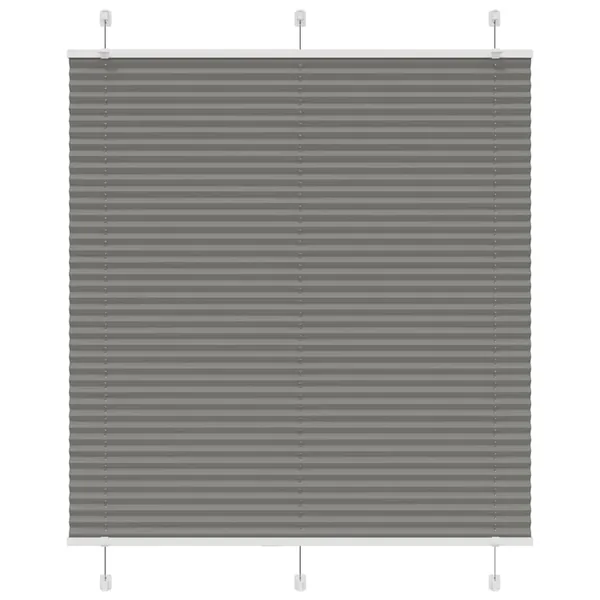 Store plissé anthracite 115x150 cm largeur du tissu 114,4 cm