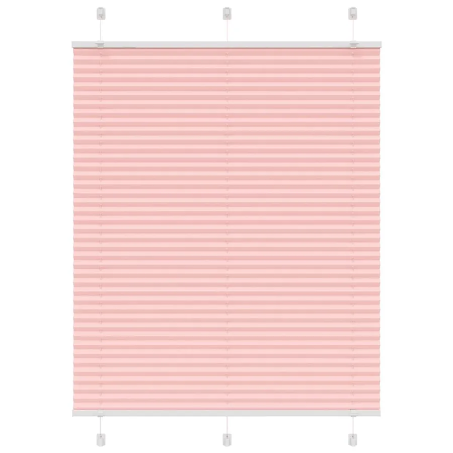 Store plissé rose 110x100 cm largeur du tissu 109,4cm polyester