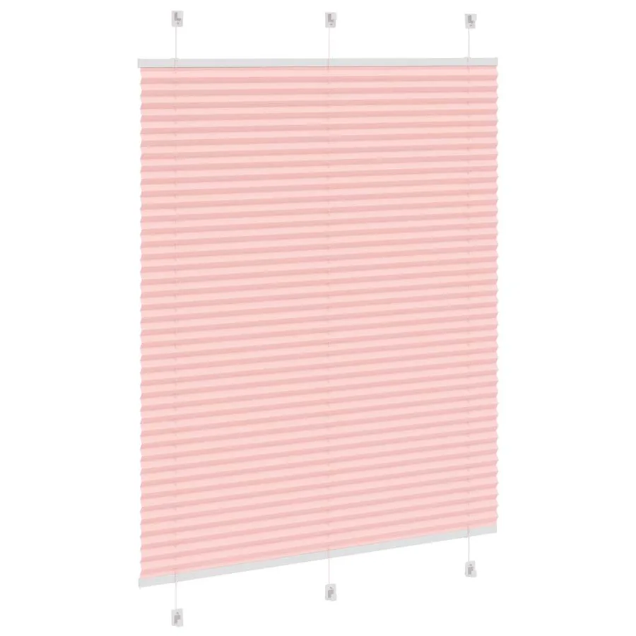 Store plissé rose 110x100 cm largeur du tissu 109,4cm polyester - 4