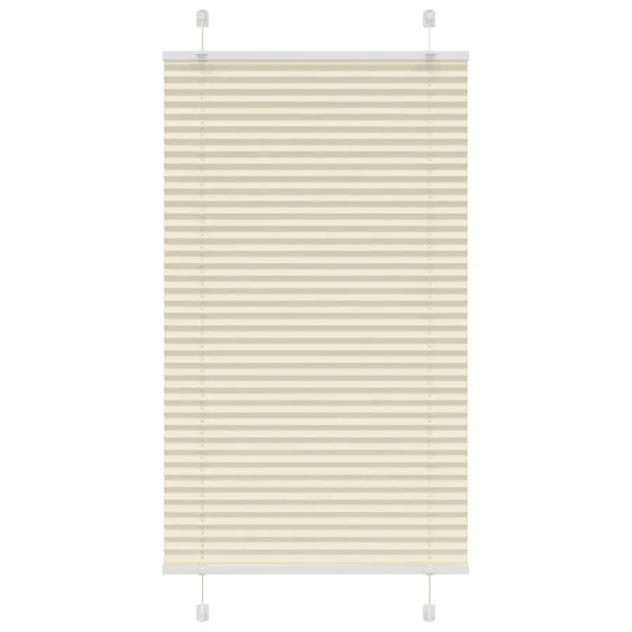 Store plissé crème 80x100 cm largeur du tissu 79,4 cm polyester