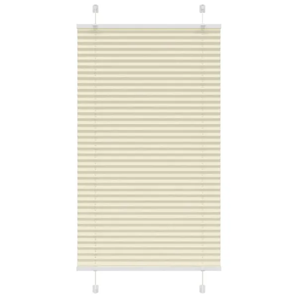 Store plissé crème 80x100 cm largeur du tissu 79,4 cm polyester