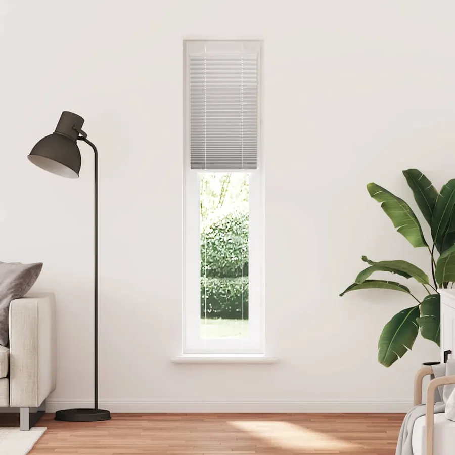 Store plissé gris clair 45x200 cm largeur du tissu 44,4 cm - 2