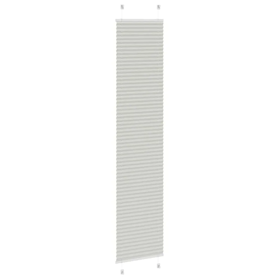 Store plissé gris clair 45x200 cm largeur du tissu 44,4 cm - 4