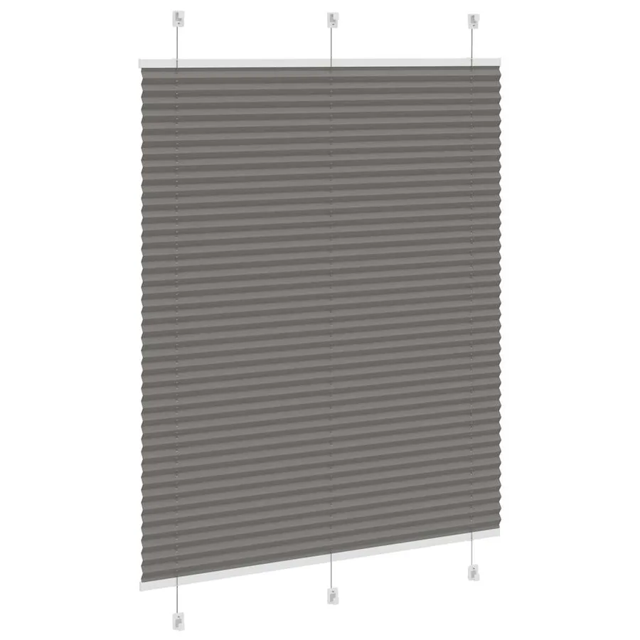 Store plissé anthracite 105x100 cm largeur du tissu 104,4 cm - 4