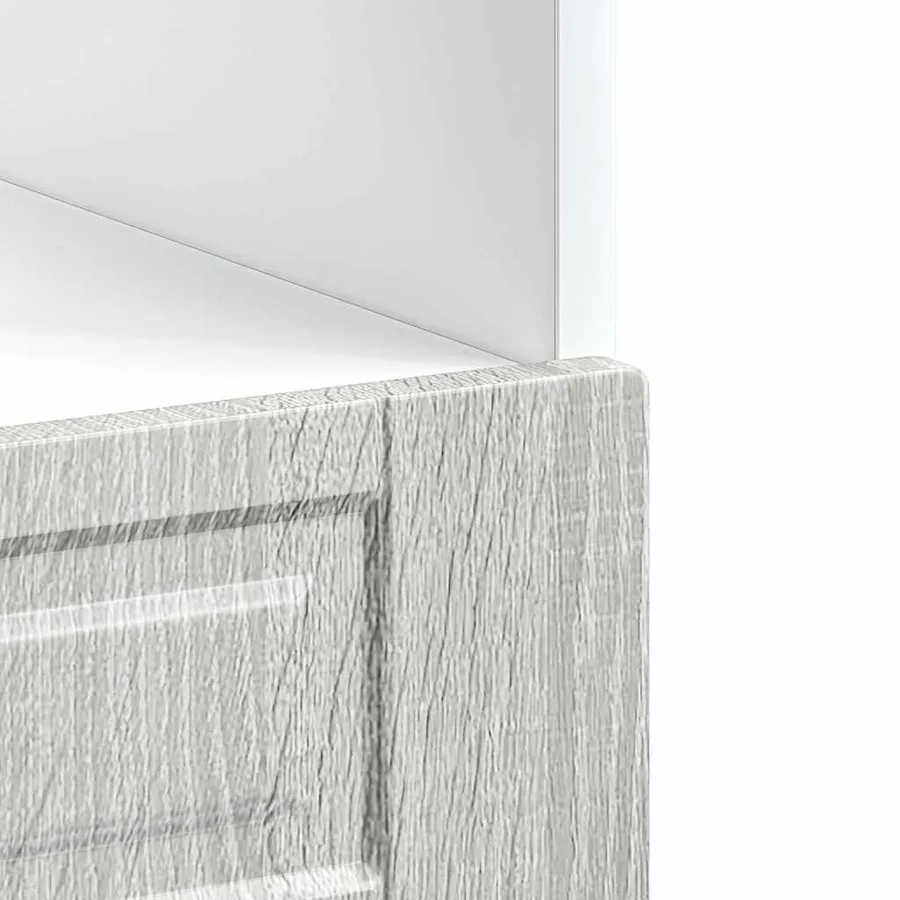 Armoire à four Porto sonoma gris bois d'ingénierie - 8